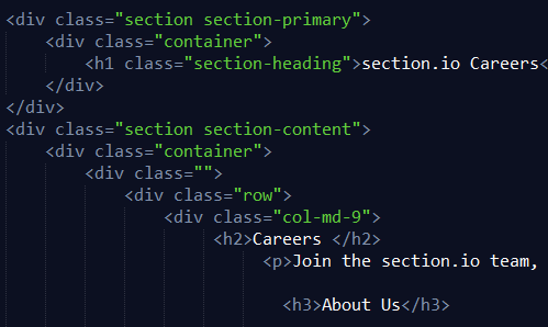 careers code