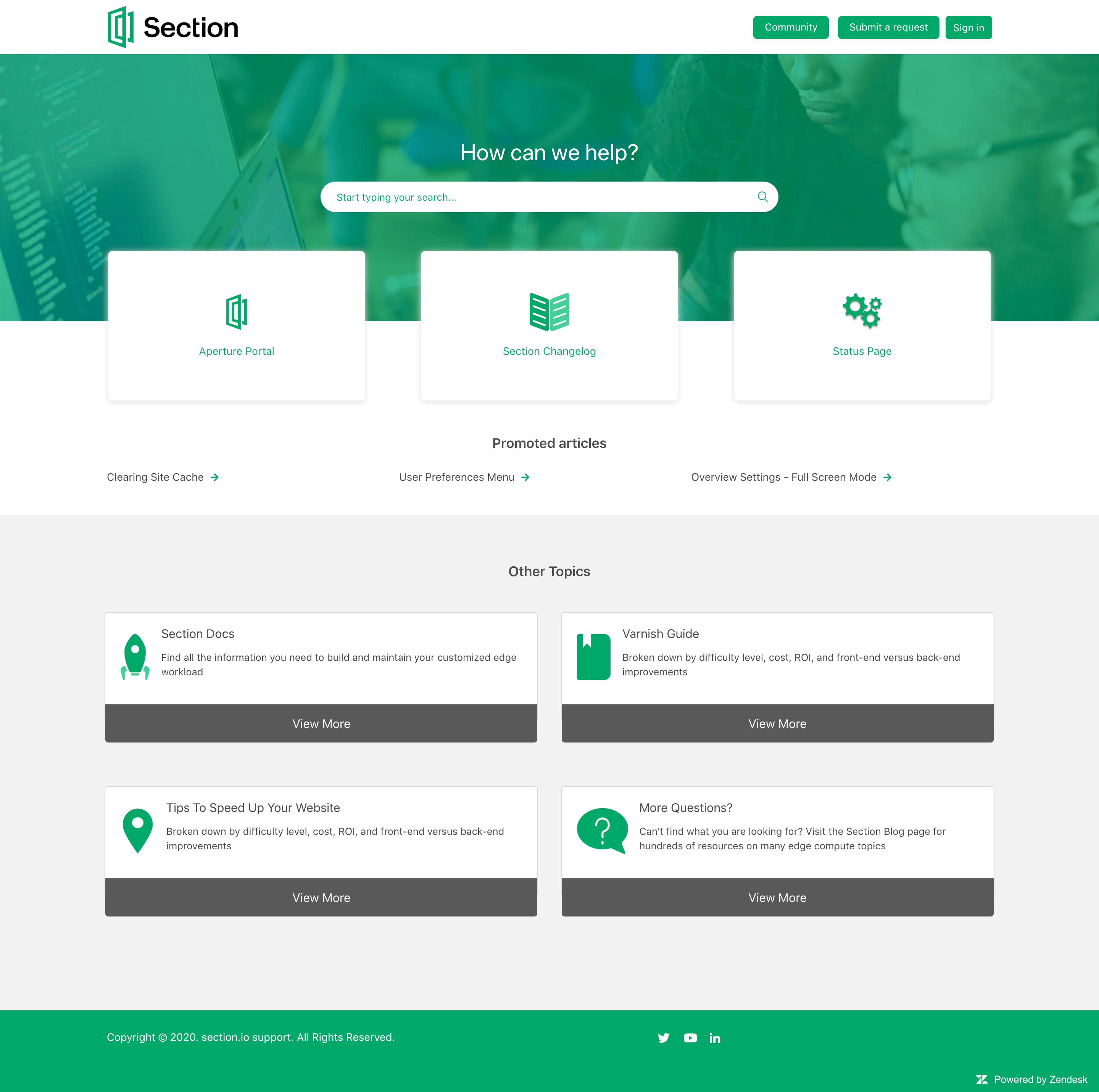 Support portal