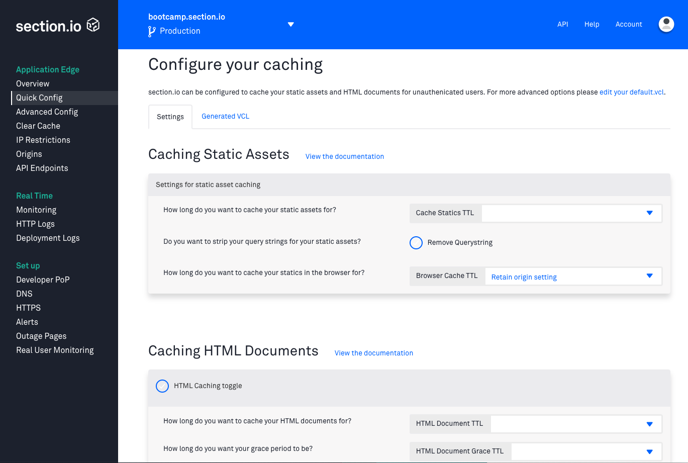 simple config Varnish Cache