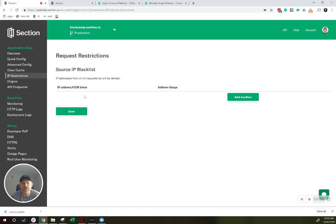 section security features
